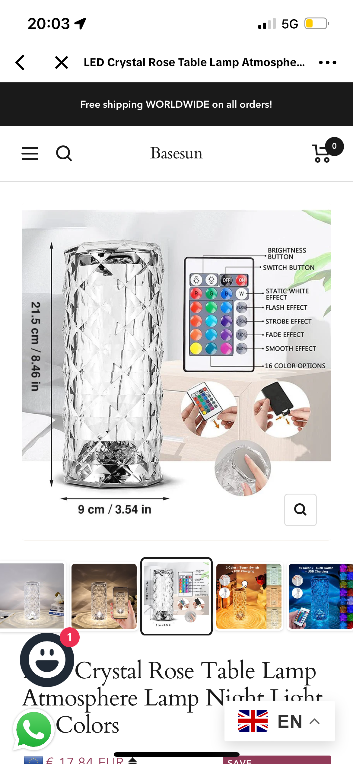 Magische Crystal Tafel Lamp™